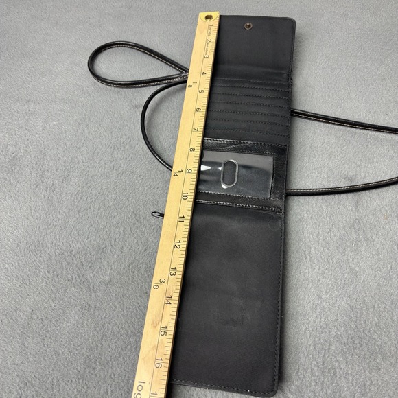 Nine & Company Wallet Crossbody Bag Womens One Size Black Phone Purse ID Window - Picture 8 of 9
